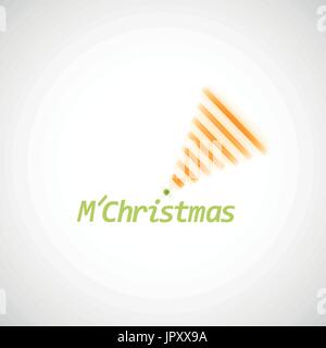 Christmas tree icon on a simple background Stock Vector