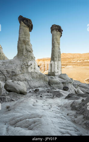 Wahweap Hoodoos; Grand Staircase-Escalante National Monument; Natural Features; Desert;  Entrada Sandstone Stock Photo