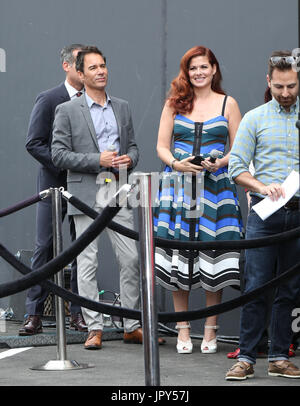 02 August 2017 - Universal City, California. Sean Hayes, Debra Messing 