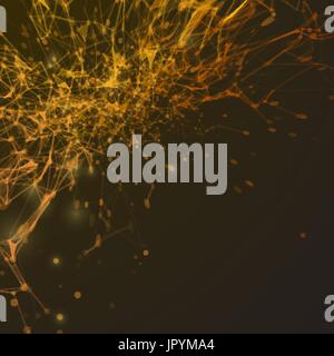 3D Abstract Mesh Background with Circles, Lines and triangular Shapes ...