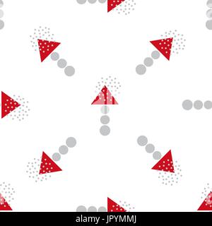 Abstract mushrooms pattern. Vector nature stylized background Stock Vector