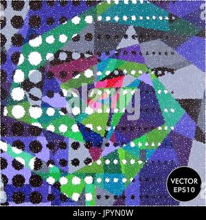 Abstract Spotted Background. Vector Illustration. Vivid Colorful Painting Pattern. Stock Vector