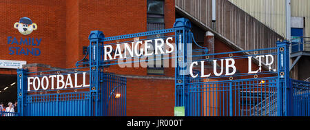 Entrance to Ibrox football stadium, the home of Rangers Football Club,  Govan, Glasgow, Scotland, UK Stock Photo - Alamy