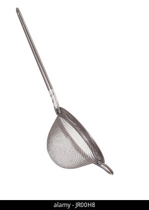 Tea strainer on white. Stock Photo