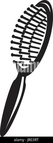 modern hair brush, icon design, isolated on white background. Stock Vector