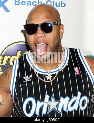 Flo Rida takes over Hard Rock Hotel & Casino  Featuring: Flo Rida Where: Las Vegas, Nevada, United States When: 02 Jul 2017 Credit: DJDM/WENN.com Stock Photo