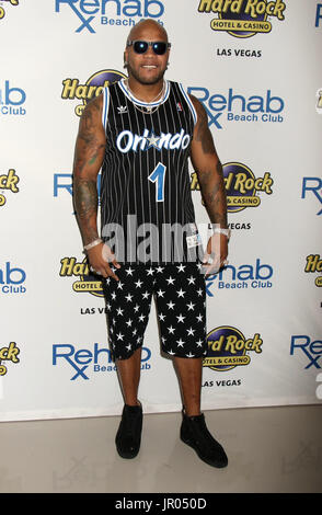 Flo Rida takes over Hard Rock Hotel & Casino  Featuring: Flo Rida Where: Las Vegas, Nevada, United States When: 02 Jul 2017 Credit: DJDM/WENN.com Stock Photo