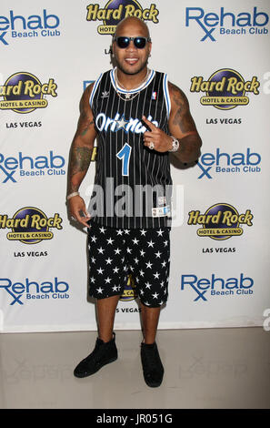 Flo Rida takes over Hard Rock Hotel & Casino  Featuring: Flo Rida Where: Las Vegas, Nevada, United States When: 02 Jul 2017 Credit: DJDM/WENN.com Stock Photo