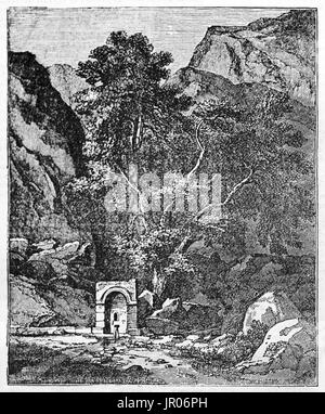 Castalian Spring; Delphi, Greece Stock Photo - Alamy