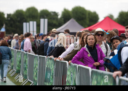 Queues and scenes around first day of Wimbledon.  Featuring: Atmosphere, View Where: London, United Kingdom When: 03 Jul 2017 Credit: Wheatley/WENN Stock Photo