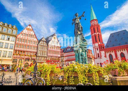 Frankfurt, Germany Old Town skyline. Stock Photo