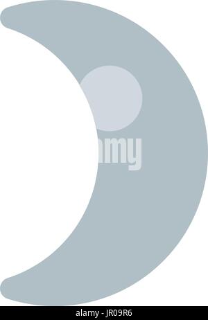 waxing crescent moon Stock Vector