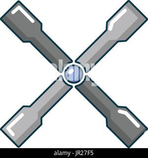 Wheel brace icon, cartoon style Stock Vector