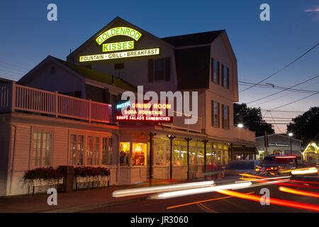 The Goldenrod candy store and luncheonette, 2 Railroad Ave, York Beach, ME 03910 Stock Photo