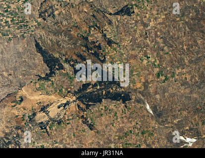 Wildfire damage This photo taken on March 23, 2025, shows a home in ...