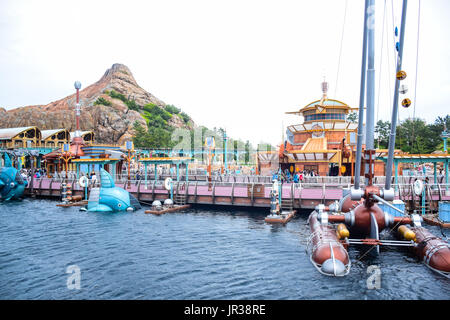 CHIBA, JAPAN: Port Discovery attraction area in Tokyo Disneysea located in Urayasu, Chiba, Japan Stock Photo