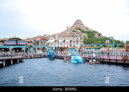 CHIBA, JAPAN: Port Discovery attraction area in Tokyo Disneysea located in Urayasu, Chiba, Japan Stock Photo