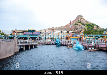 CHIBA, JAPAN: Port Discovery attraction area in Tokyo Disneysea located in Urayasu, Chiba, Japan Stock Photo