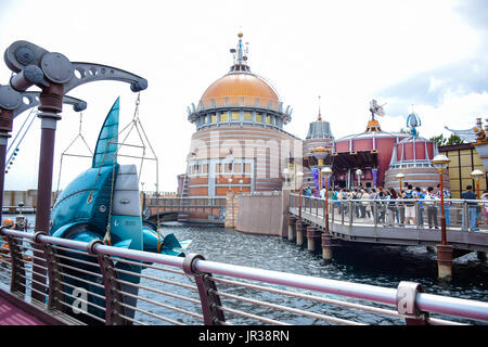 CHIBA, JAPAN: Port Discovery attraction area in Tokyo Disneysea located in Urayasu, Chiba, Japan Stock Photo