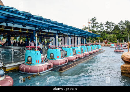 CHIBA, JAPAN: Port Discovery attraction area in Tokyo Disneysea located in Urayasu, Chiba, Japan Stock Photo