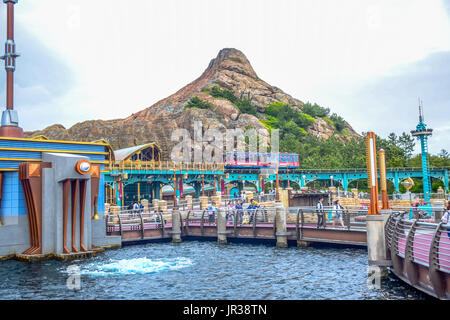 CHIBA, JAPAN: Port Discovery attraction area in Tokyo Disneysea located in Urayasu, Chiba, Japan Stock Photo