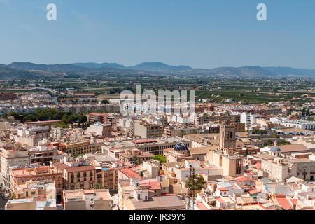 Skyline of Orihuela, Alicante, Spain Stock Photo