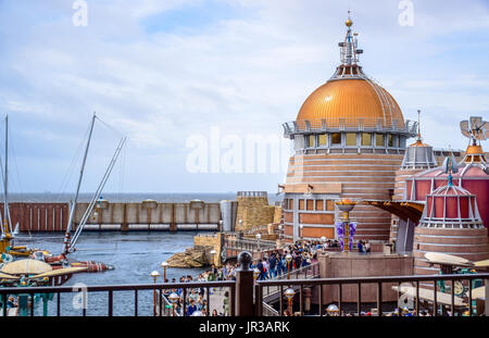 CHIBA, JAPAN: Port Discovery area in Tokyo Disneysea located in Urayasu, Chiba, Japan Stock Photo