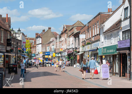 Pedestrianised High Street, Chesham, Buckinghamshire, England, United Kingdom Stock Photo