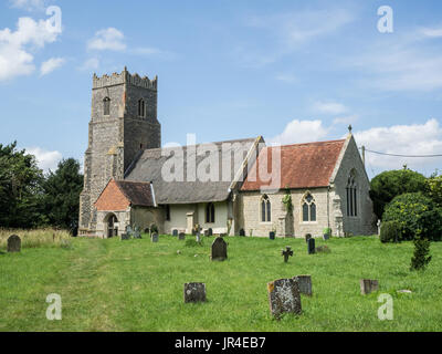 St Botolphs church at Iken on the Suffolk church Stock Photo