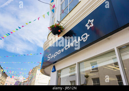 Superdrug, UK - store sign and logo Stock Photo