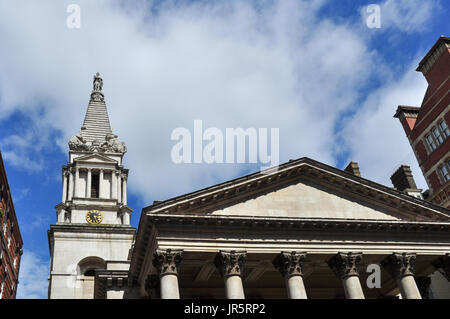 St George's Parish Church, Bloomsbury, London, England, UK Stock Photo