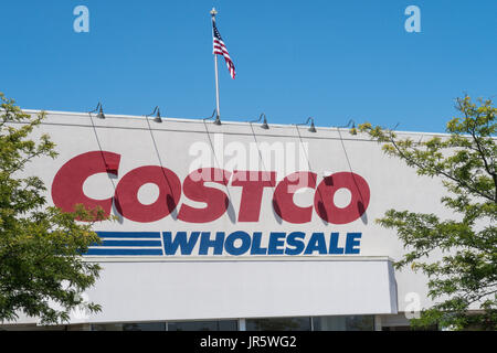 Costco Wholesale Warehouse Store, USA Stock Photo