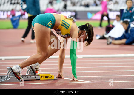 Torita Blake competing in the T38 400m final at the World Para Athletics Championships, London Stadium Stock Photo
