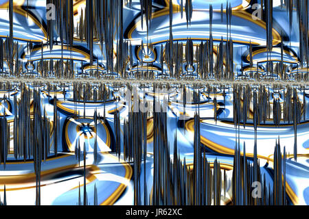 Future city - abstract digitally generated image Stock Photo