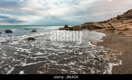 Dramatic beautiful seascape, coast line Stock Photo