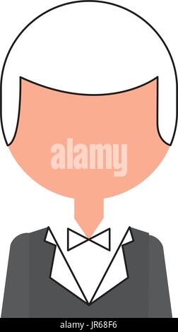 elegant man with bowntie Stock Vector