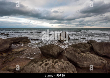 Dramatic beautiful seascape, coast line Stock Photo