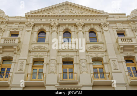 Facade of His Majesty's Theatre built in Edwardian Baroque style - Perth, WA, Australia Stock Photo