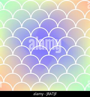 Fish scale and mermaid background Stock Vector