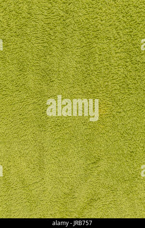 green towel texture or green cloth background Stock Photo