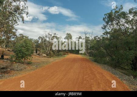 Railway heritage trail in John Forrest national park, Darling range, Western Australia Stock Photo