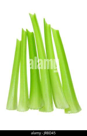 Celery on White Background Stock Photo