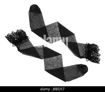 Nylon Stockings on White Background Stock Photo