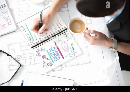 businesswoman working on project  Stock Photo
