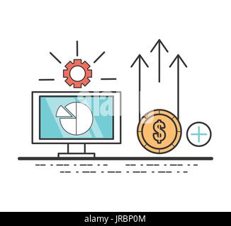 busines corporate strategy to benefit of the company Stock Vector