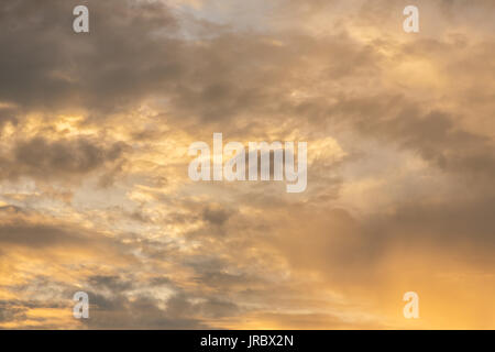 Abstract sunset sky background with clouds Stock Photo