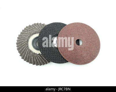grinding wheel on isolated Stock Photo