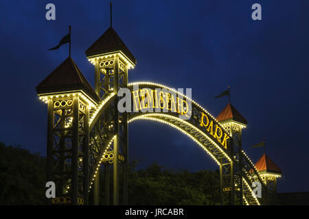 Entrance to Hemisfair Park, San Antonio, Texas USA Stock Photo