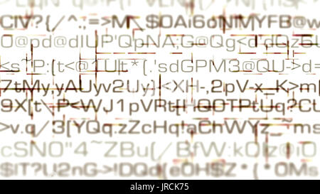 Futuristic technology random text and grid abstraction. Stock Photo