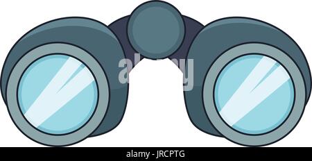 Binoculars explorer icon, cartoon style Stock Vector